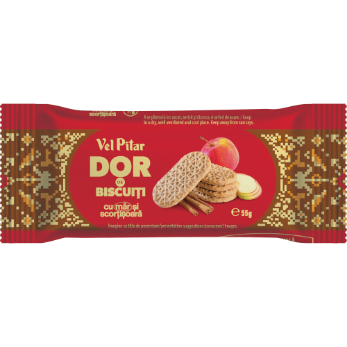 Biscuiți cu mere și scorțișoară, 55g