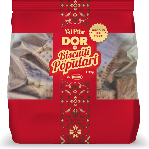 Biscuiți Populari cu cacao, 450g