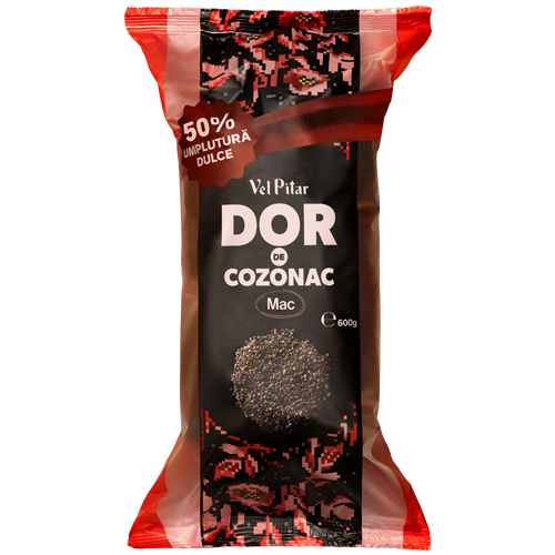 Cozonac cu mac, 600g